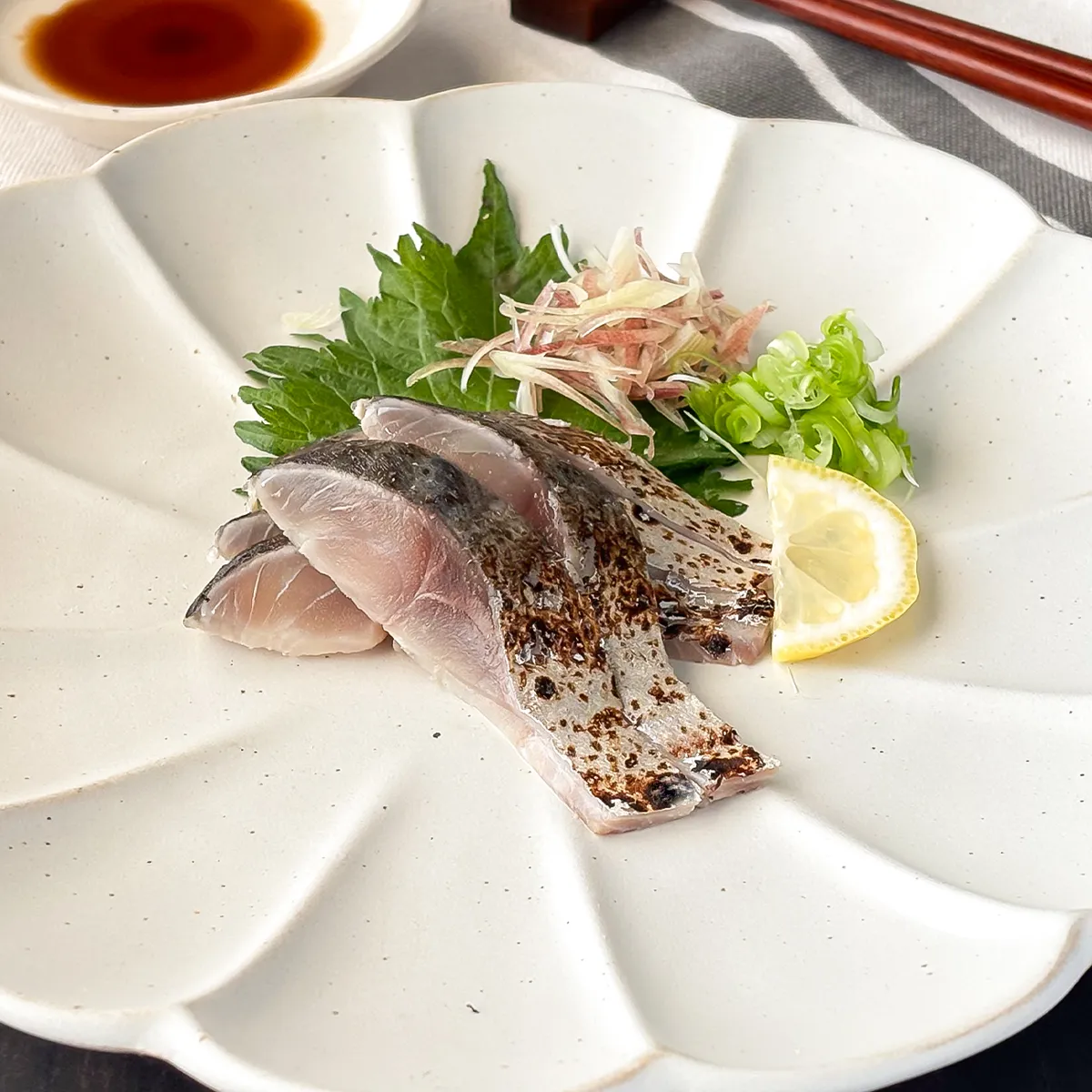 金華さば炙りしめ鯖の盛り付けイメージ画像2枚目